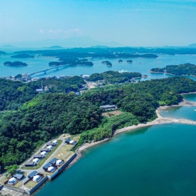 【6日間の短期♪】イルカに会える島”天草”でオーシャンビューのグランピング施設でおてつたび