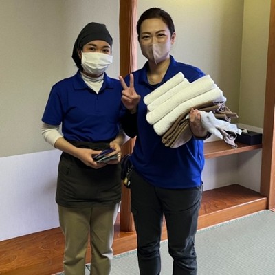 城ヶ崎海岸で客室清掃♪車持ち込み大歓迎🚙15時以降は完全フリー！周辺は観光スポットが沢山🐶ホテルの裏方を学びながらわんちゃんに癒される🐾